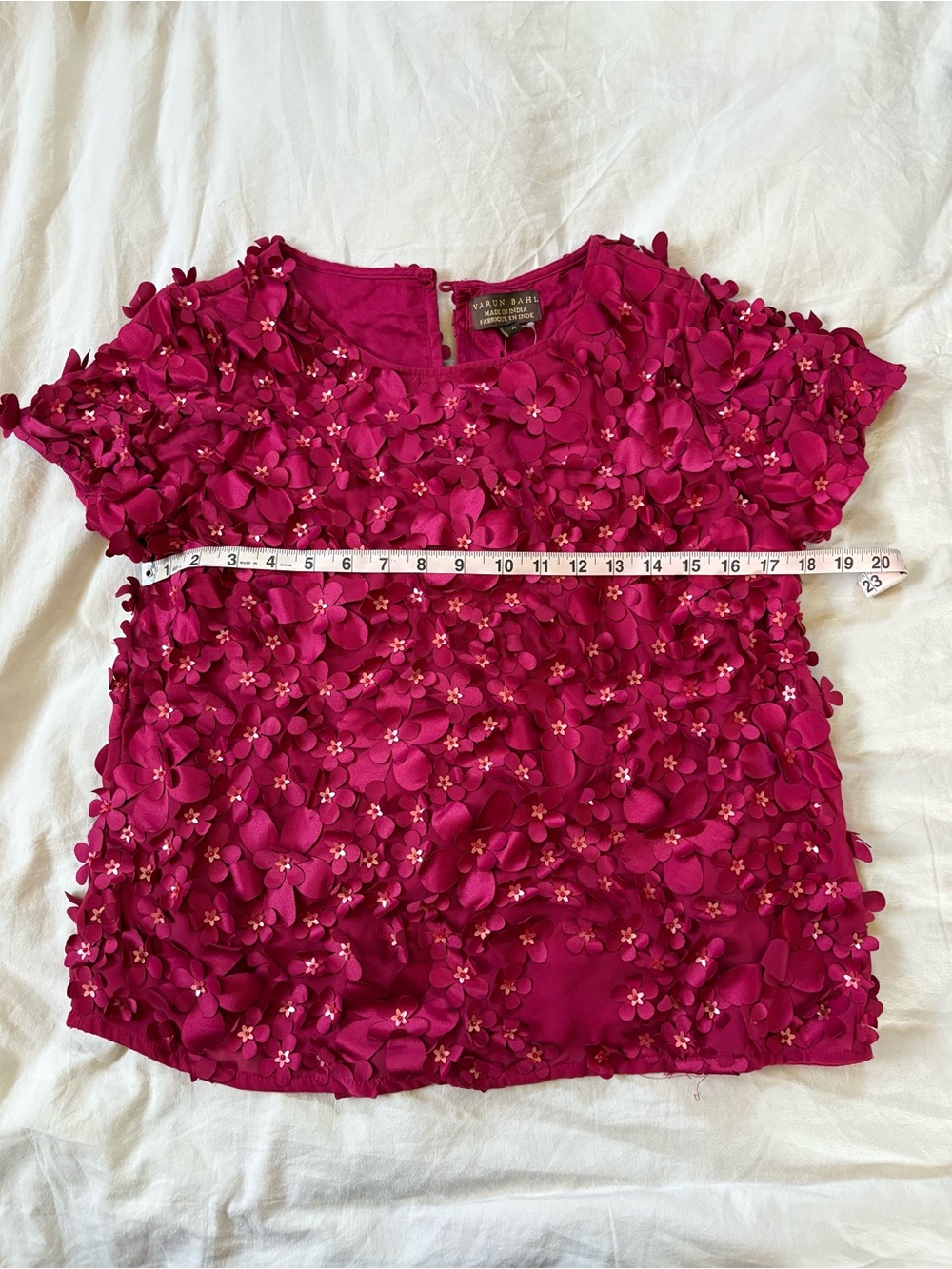 NWT* Anthropologie/Varun Bahl Rosemarie Textured Blouse size 4 - Picture 11 of 12